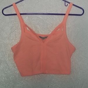 Peach color crop top